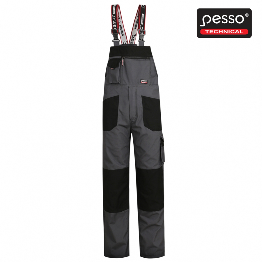Darbo puskombinezonis Pesso, Canvas audinio, pilkas