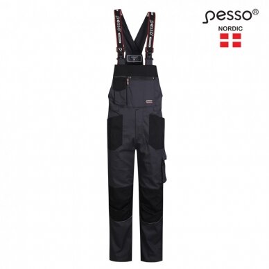 Darbo puskombinezonis Pesso strech (pilkas)