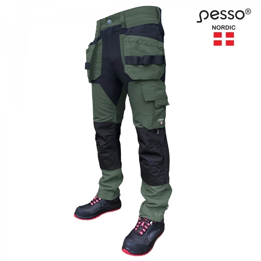 Kelnės Pesso Titan 125 (Spandex/Cordura) žalios