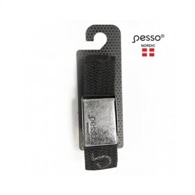 Juodas tekstilinis diržas Pesso 125