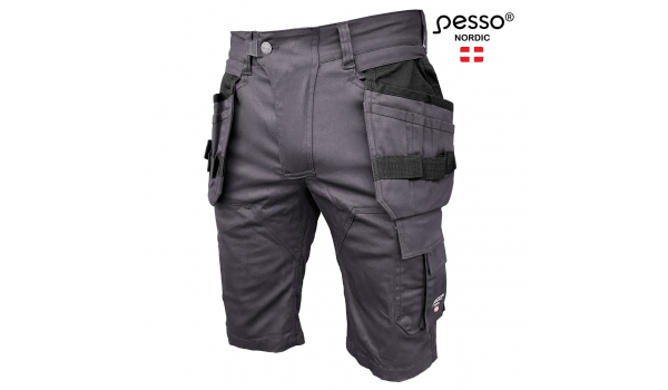 Darbo šortai Pesso Stretch, pilki