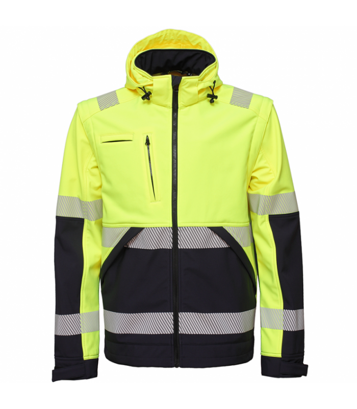 Softshell švarkas gerai matomas