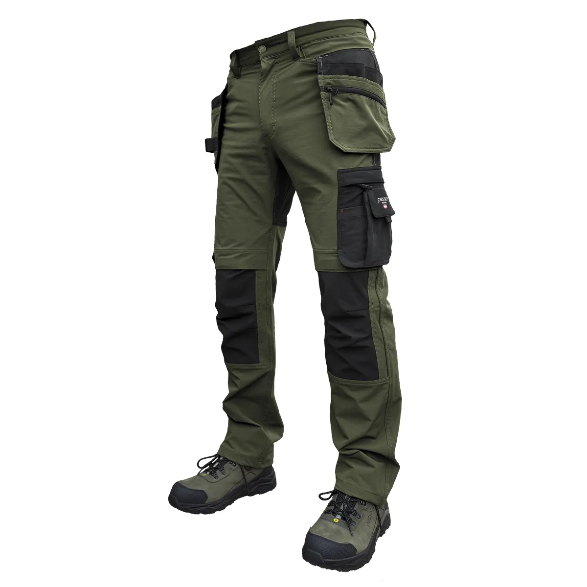 Darbo kelnės Pesso Nexus Flexpro 185, Olive Green